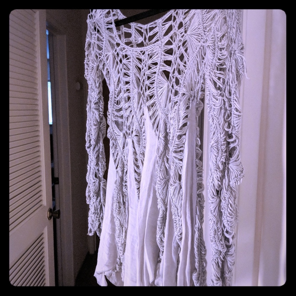 Crochet sweaters, Grey or taupe
